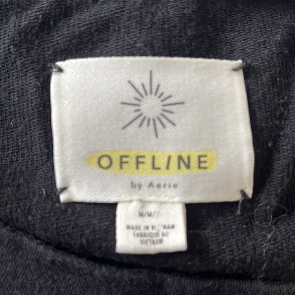 Aerie Black Sweatshirt - Picture 6 of 8